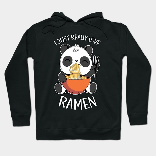 I Just Really Love Ramen Hoodie by OnepixArt
